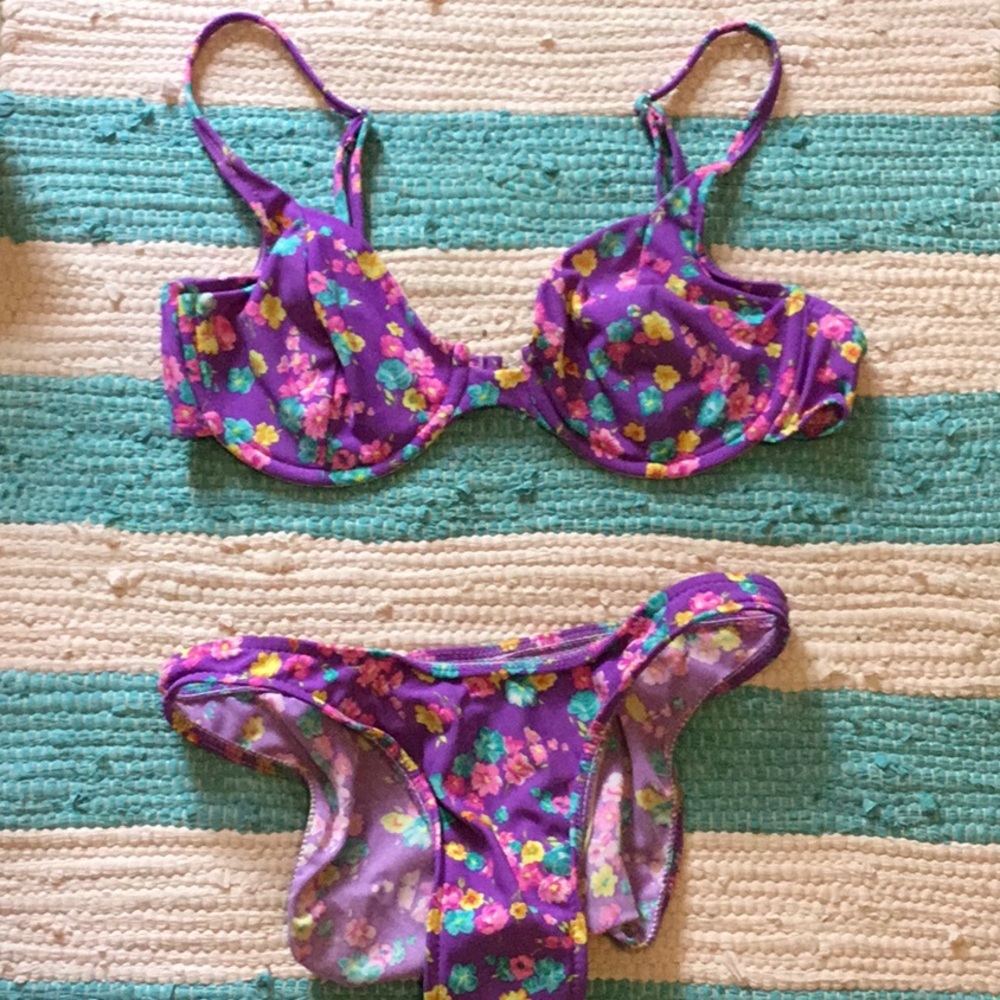 VINTAGE  floral bikini!